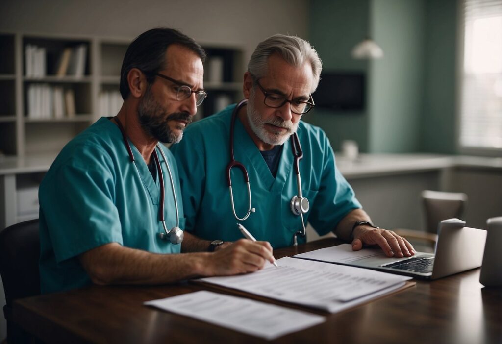 medicos valorando incapacidad trabajador